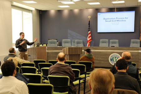 Small Cell Open House Event at Township Hall with Clerk Associate Sean Mueller