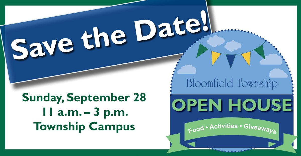 Bloomfield Township Open House Sunday September 28