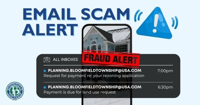 Beware of Emails That Appear To Come From Our Planning and Zoning Department Asking For Payment