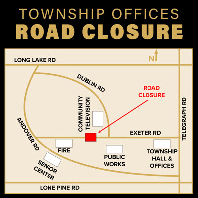 Road Closure on Township Campus