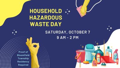 Household Hazardous Waste Drop-Off Day is Saturday, October 7