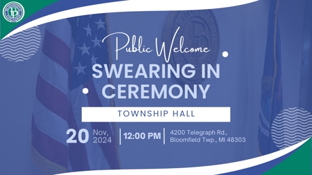 Township to Hold Board of Trustees Swearing In Ceremony on November 20, 2024