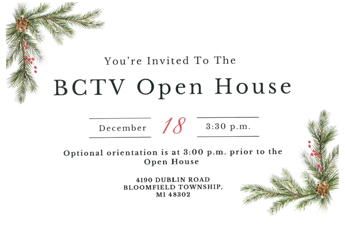 Featured image of New Local Programming at BCTV - The Franklin Show and The Bigger Picture – and Open House on December 18