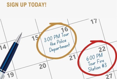 Police Department and Fire Station Tours Available So Residents Can See Current Conditions of the Buildings