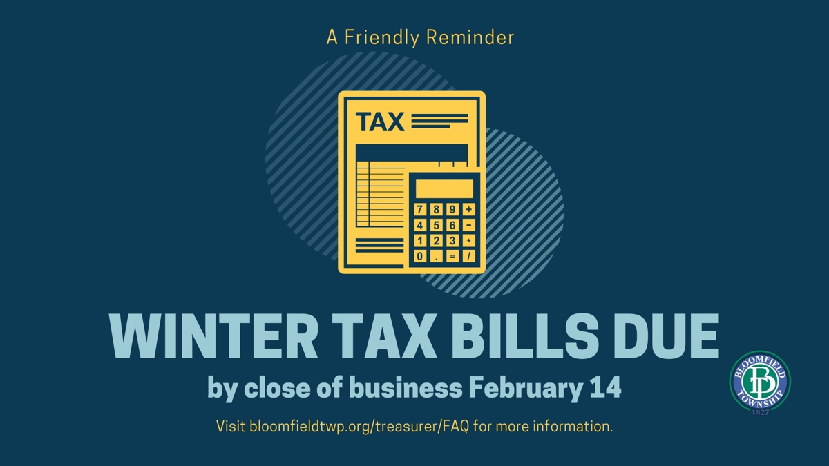 Featured image of Winter Tax Bills Have Been Mailed