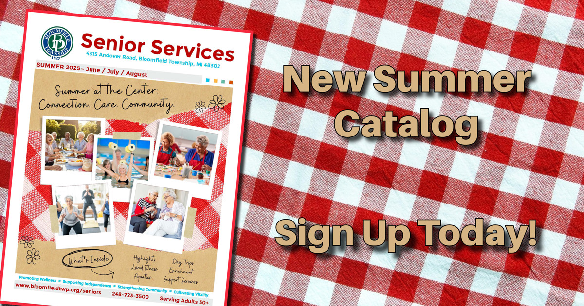 Featured image of Summer 2025 Senior Services Catalog is Available Now!