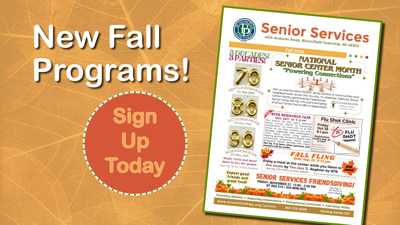 Registration is Now Open For Fall Programs at the Senior Center